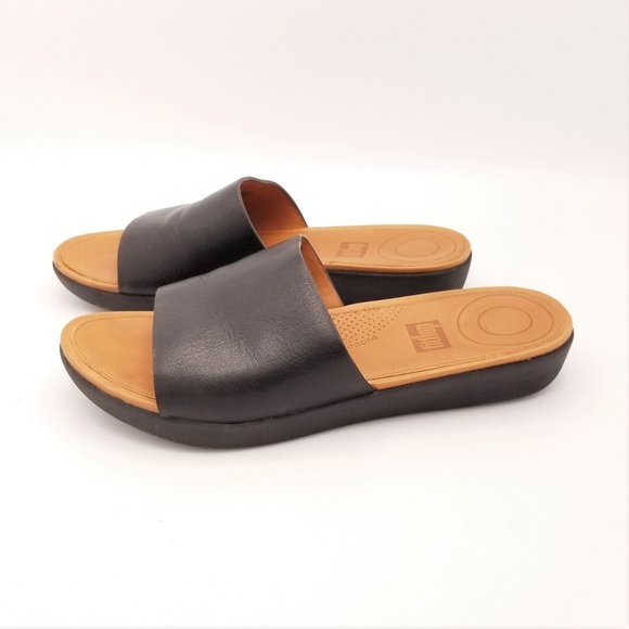 fitflop sola leather slide sandal